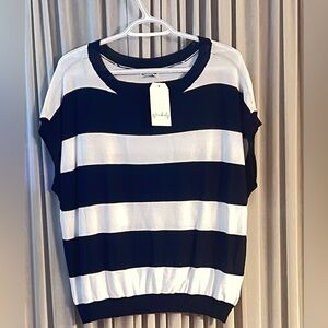 NWT/ WONDERLY STRIPED TOP, SIZE XL